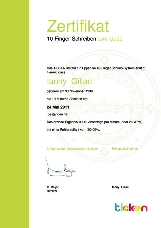 Diploma example