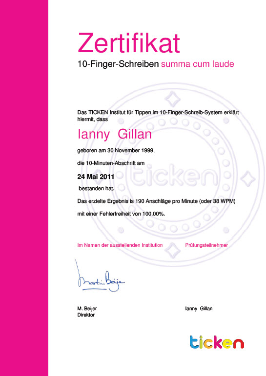 Diploma example